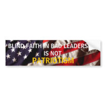 PATRIOTISM bumper stickers