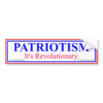 Patriotism bumper stickers
