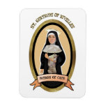 Patron Saint of Cats magnet for the fridge