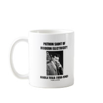 Patron Saint Of Modern Electricity (Nikola Tesla) Mug