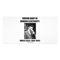 Patron Saint Of Modern Electricity (Nikola Tesla) photo cards by wordsunwords Patron Saint Of Modern Electricity (Nikola Tesla) photo cards