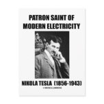 Patron Saint Of Modern Electricity (Nikola Tesla) Postcard