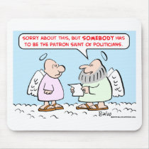 patron saint of politicians mousepads