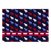 Patrotic Elephants Gift Tag business cards