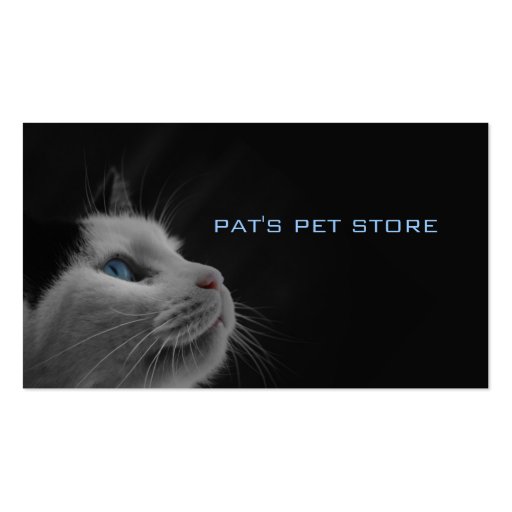 Pat's Pet Store Business Card Template (front side)