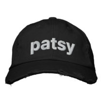 patsy embroidered baseball cap