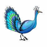 Patten Peacock Photo Cutouts