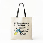 Patterdale Terrier Agility Dog Tote Bag