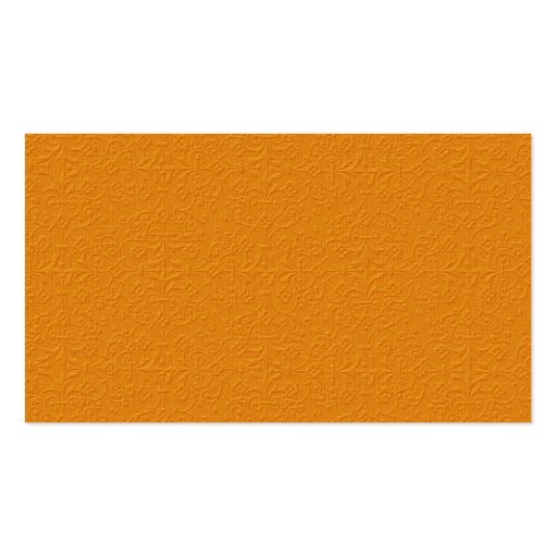 pattern72 EMBOSSED ORANGE PATTERN BACKGROUNDS WALL Business Card Template (back side)