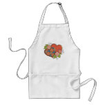 Pattern-016 Red Blue Gold Pattern Apron