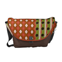 Pattern argyle, polka dots, stripes Messenger bag