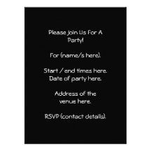 Pattern. Black, White, Red and Purple. Personalized Announcement