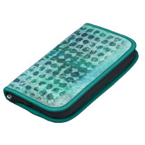 pattern circles blu-green organizer