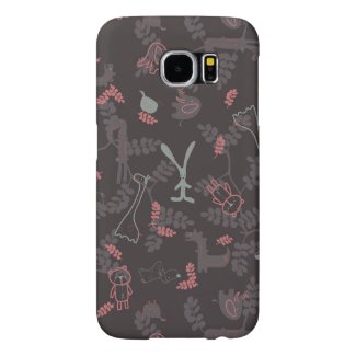pattern displaying baby animals 1 samsung galaxy s6 cases