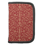 Pattern Floral Dark Red Rickshaw Folio planners