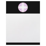Pattern in Black, White, Orange and Purple. Letterhead Template