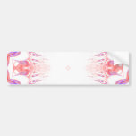 Pattern in Red, Orange and Purple. Bumper Stickers