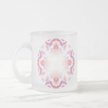 Pattern in Red, Orange and Purple. Mugs
