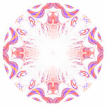 Pattern in Red, Orange and Purple. Photo Cutout
