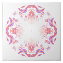 Pattern in Red, Orange and Purple. Tiles
