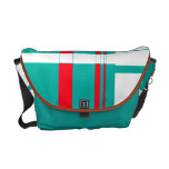 pattern courier bag