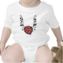 Pattern-Halsband t-shirts