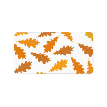 Pattern of Autumn Leaves. Address Label