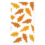 Pattern of Autumn Leaves. Business Card Templates