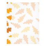 Pattern of Autumn Leaves. Customized Letterhead