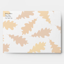Pattern of Autumn Leaves. Envelope
