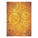 Pattern of faux golden sunbathes card