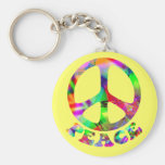 Pattern of Peace Keychain