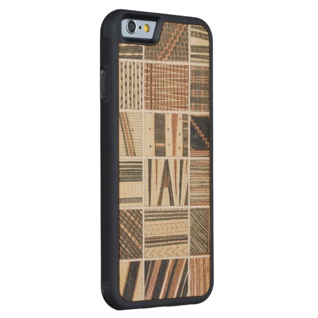 Pattern of Polynesian tapa from Cook's Carved® Maple iPhone 6 Bumper-2