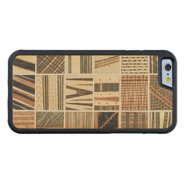 Pattern of Polynesian tapa from Cook's Carved® Maple iPhone 6 Bumper-3