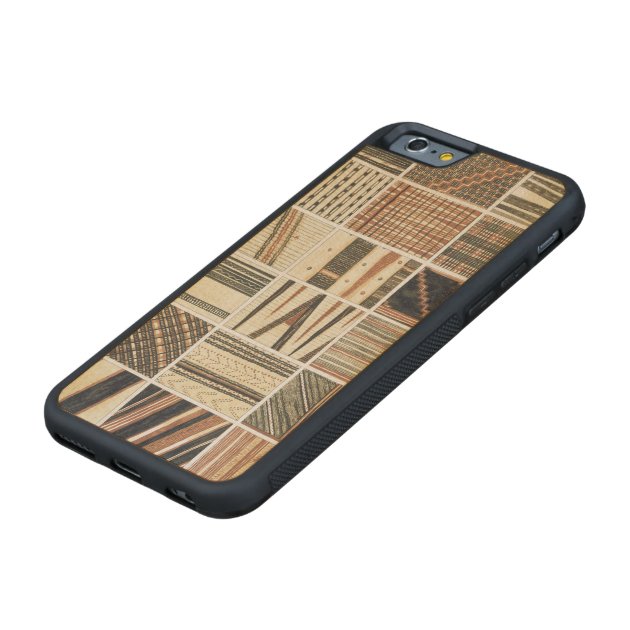 Pattern of Polynesian tapa from Cook's Carved® Maple iPhone 6 Bumper-5