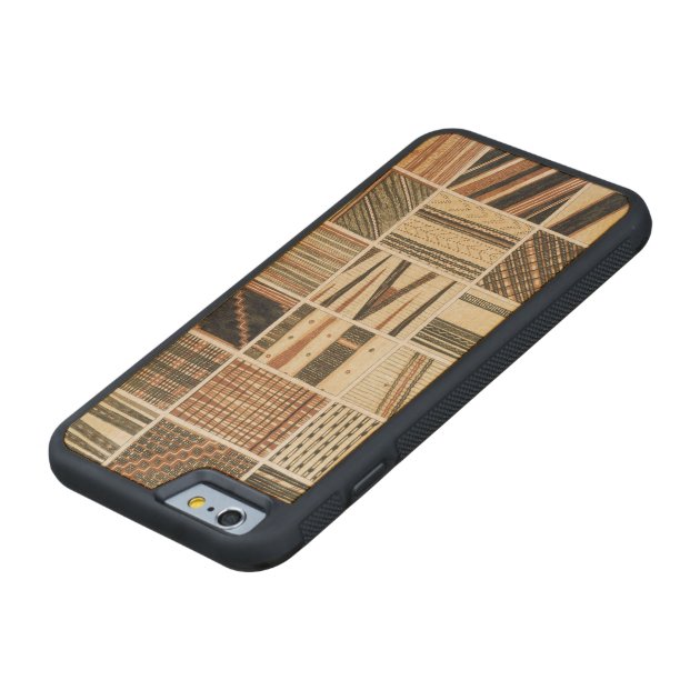 Pattern of Polynesian tapa from Cook's Carved® Maple iPhone 6 Bumper-4