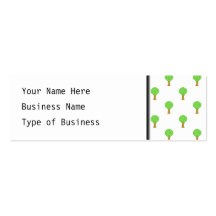 Pattern of Trees. Business Card Template