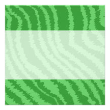 Pattern of Wavy Green Stripes. Personalized Invitations
