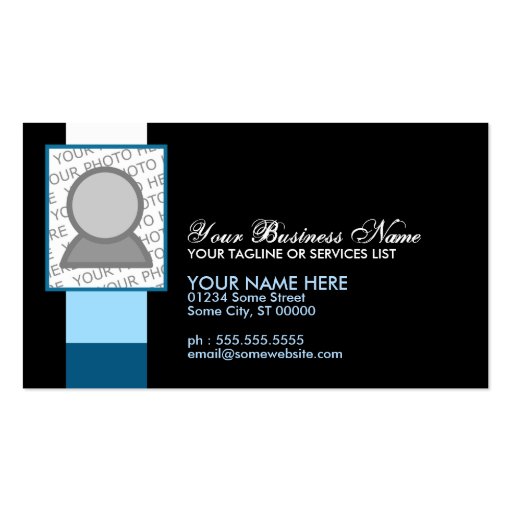 pattern pillow business card template (front side)