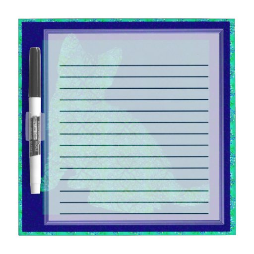 Pattern Stamp Cat Lined Small Dry Erase Board Zazzle