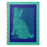 Pattern Stamp Cat Notebook