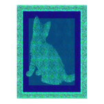 Pattern Stamp Cat Poster