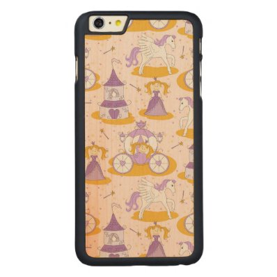 pattern with a princess carved® maple iPhone 6 plus case
