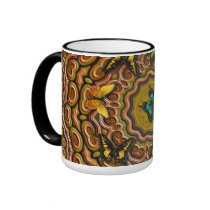 Pattern with Butterflies mugs by sharpcreations Pattern with Butterflies mugs