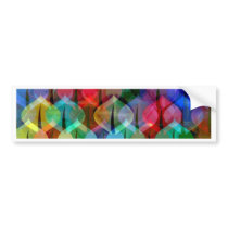 pattern with Christmas balls Bumper Sticker