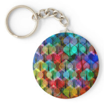 pattern with Christmas balls Keychain