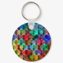 pattern with Christmas balls keychains
