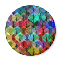 pattern with Christmas balls Fridge Magnets