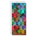 pattern with Christmas balls Full Color Rack Card