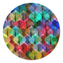 pattern with Christmas balls stickers